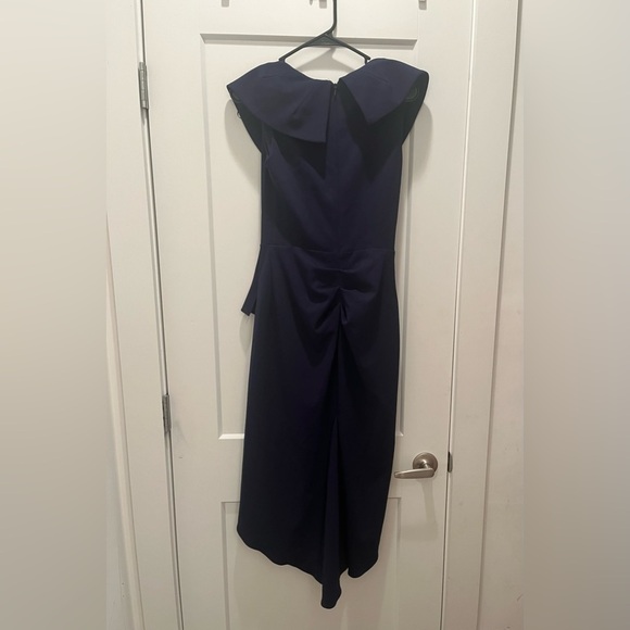Betsy‎ & Adam Ruffled Tulip-Hem Sheath Dress size 4 - Picture 3 of 6